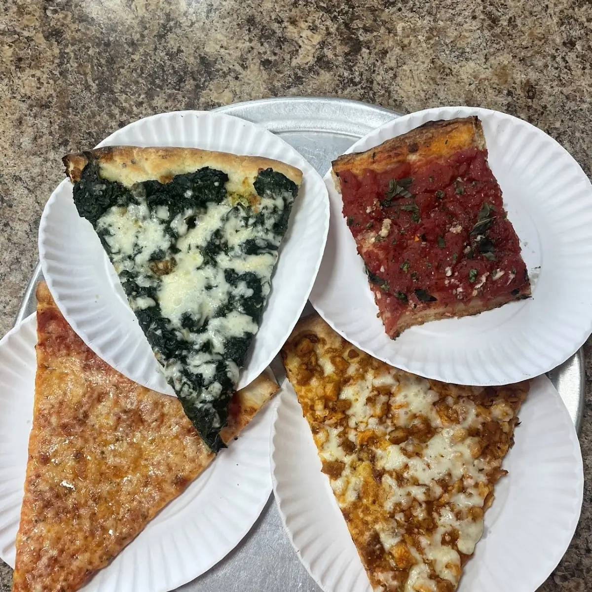Spinach Pizza Slice