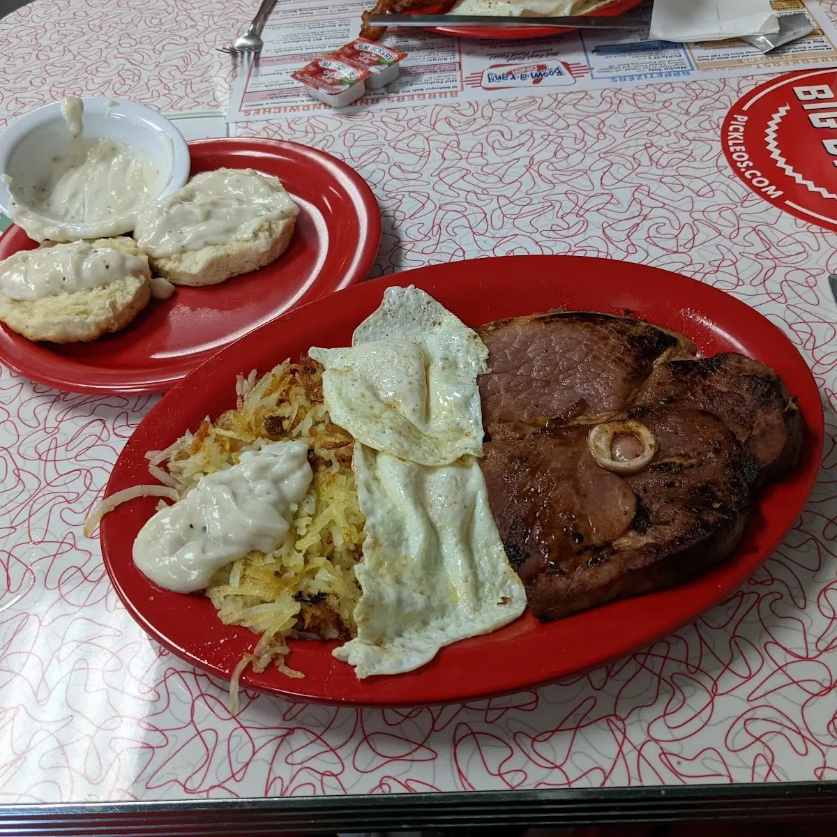 Steak Eggs Hash Browns