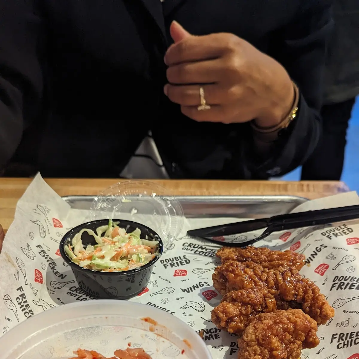 Boneless Wings with Soy Garlic Sauce