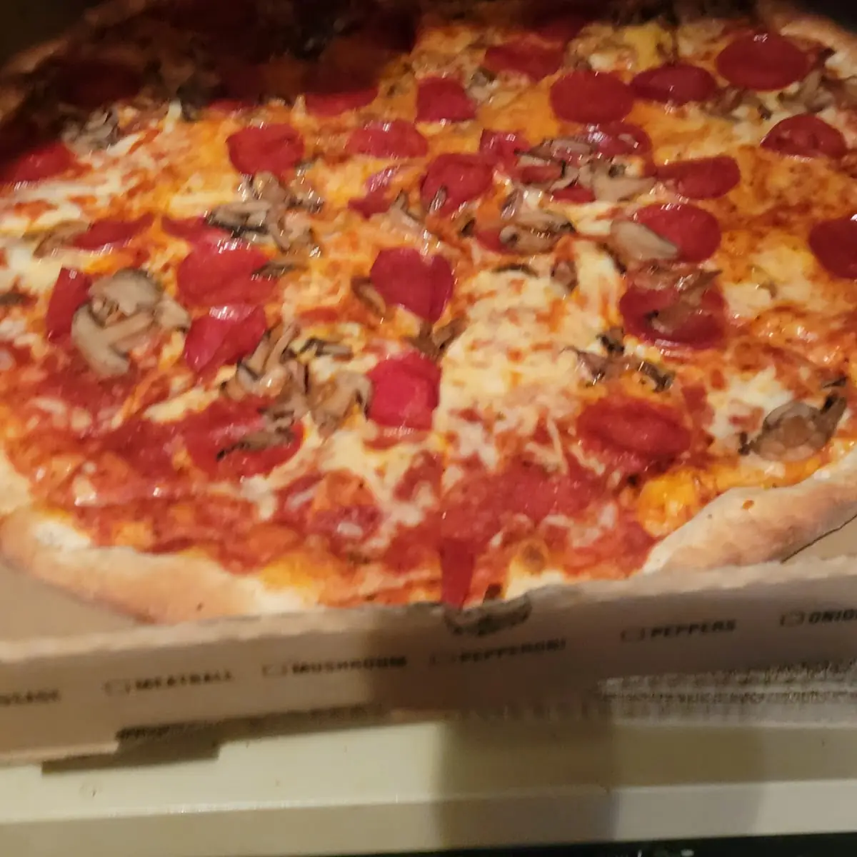 Pepperoni and Mushroom Pizza