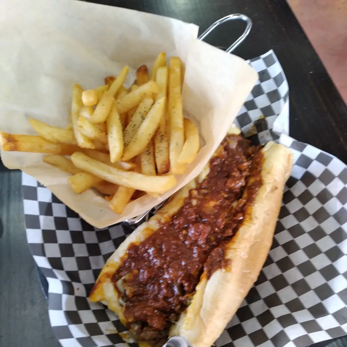 Chili Cheese Steak Sandwich