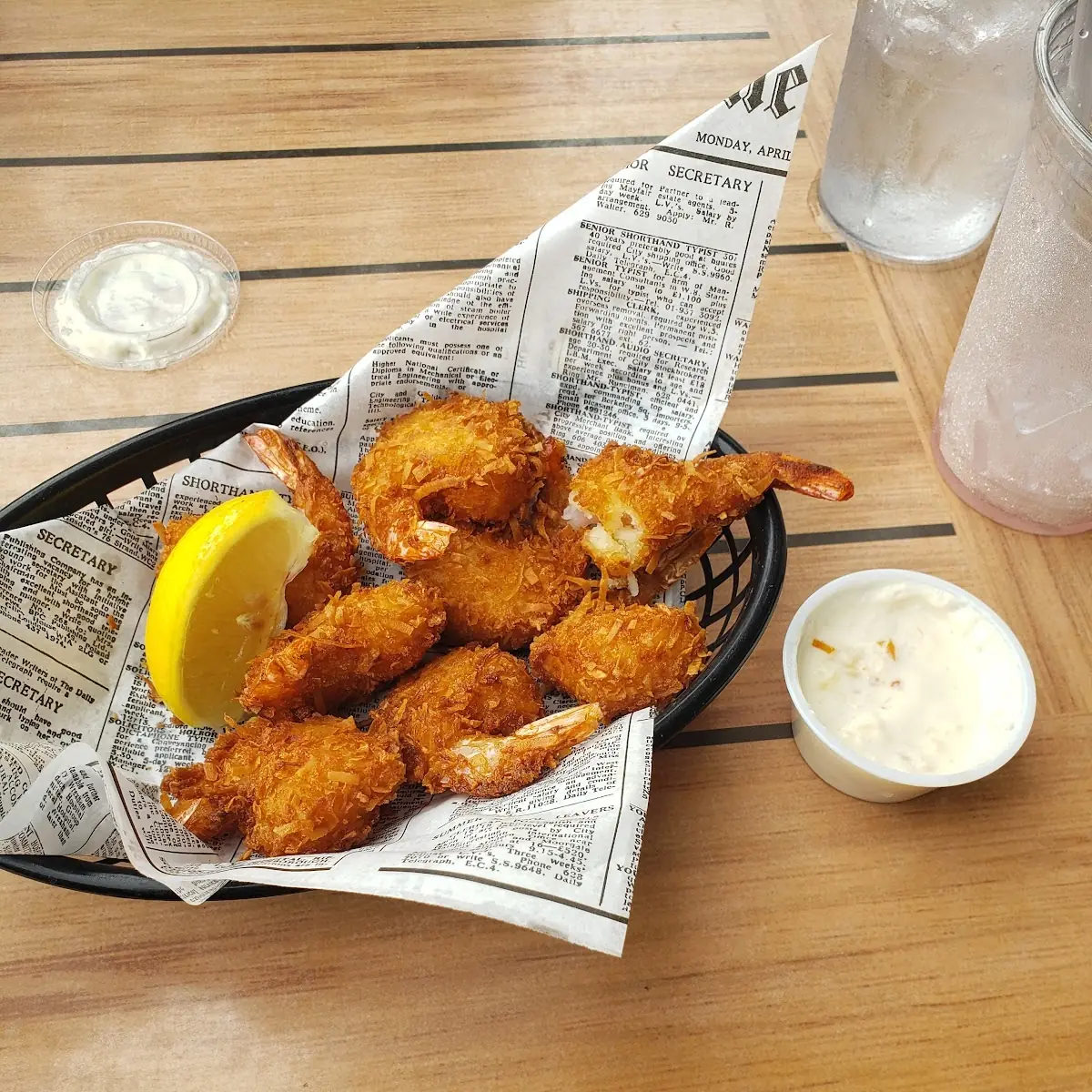 Coconut Shrimp Basket