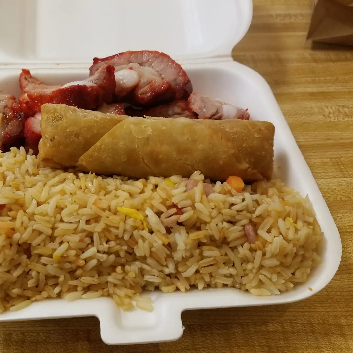 Spareribs Combo with Egg Roll