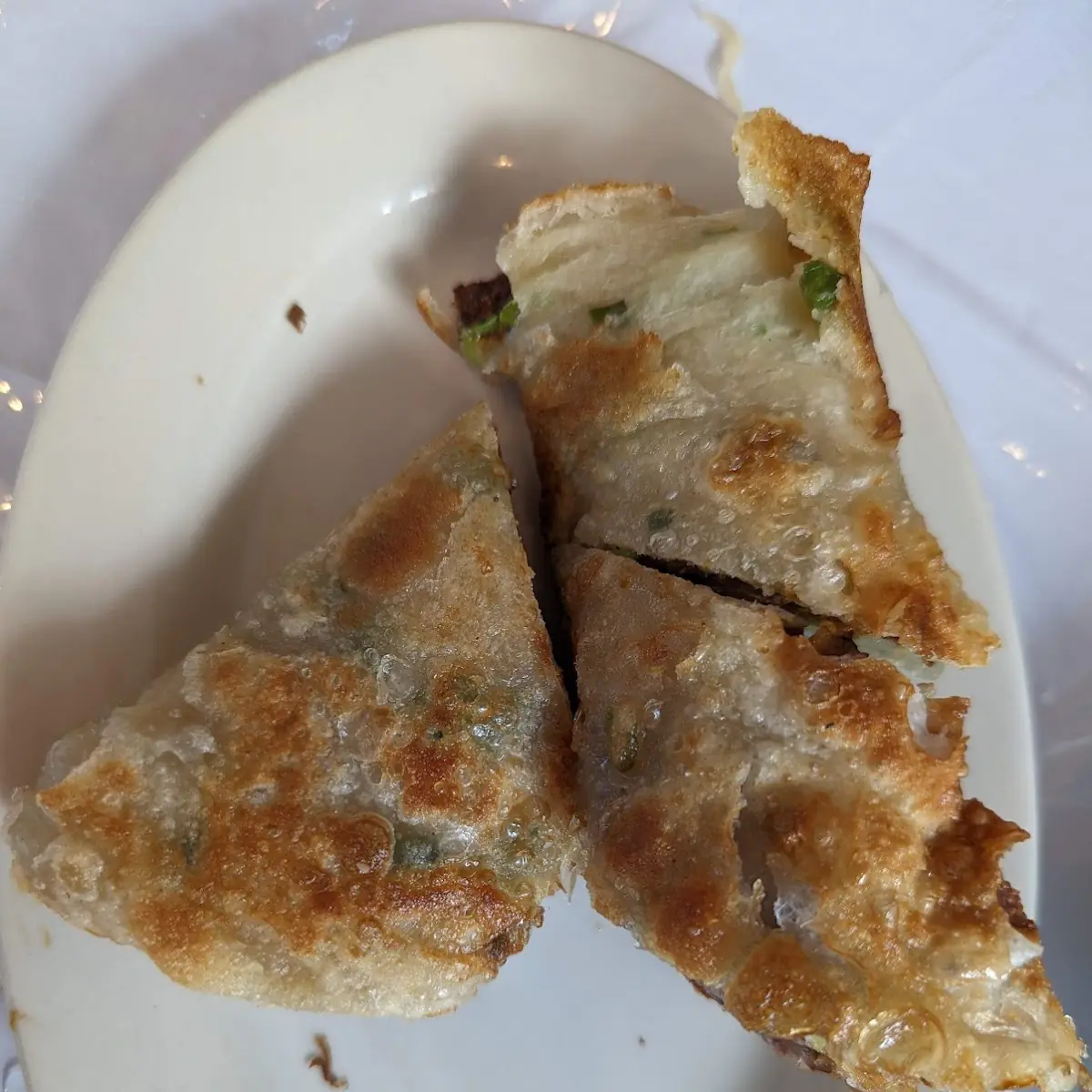 Scallion Pancake with Roast Beef