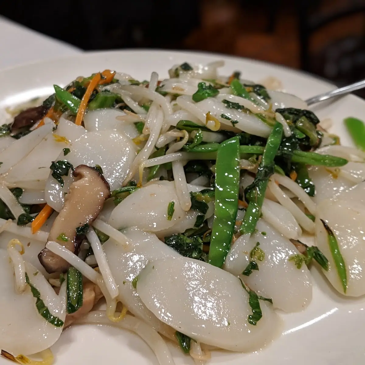 Stir Fried Rice Cakes with Vegetables