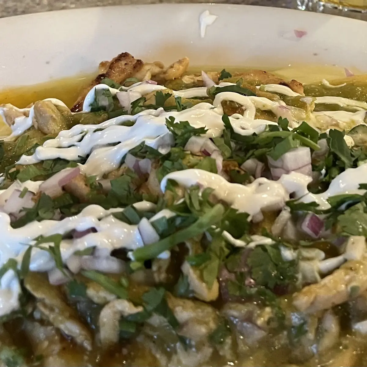 Chicken Enchiladas Suiza