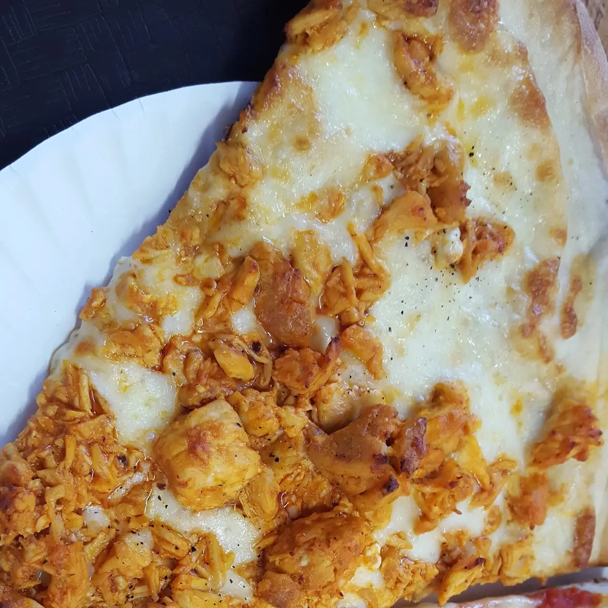 Buffalo Chicken Pizza & Cheese Pizza