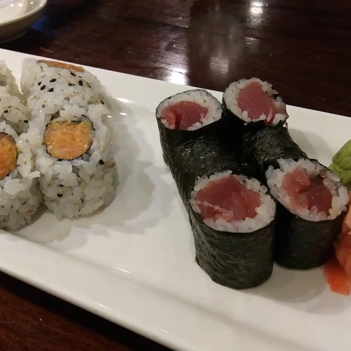 Spicy Salmon Roll and Tuna Roll