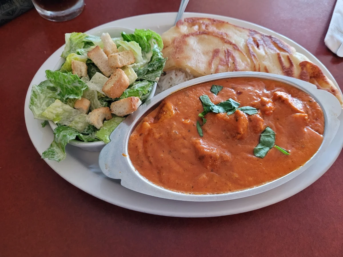 Butter Chicken & Caesar Salad