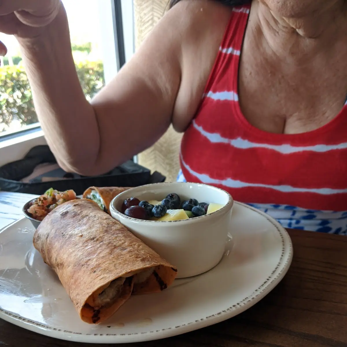 Power Wrap with Fruit Cup