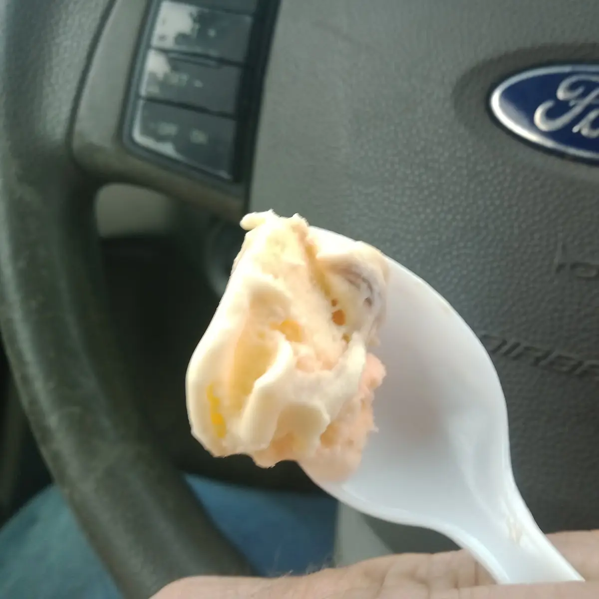 Vanilla Ice Cream with Grease