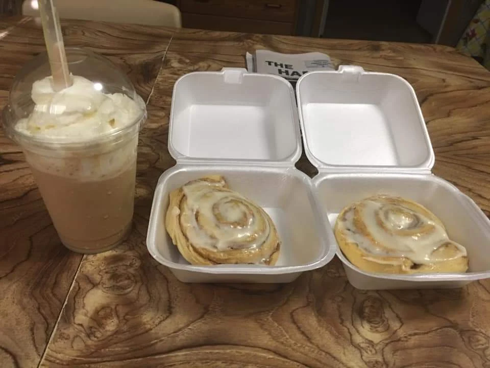 Frappuccino and Cinnamon Rolls