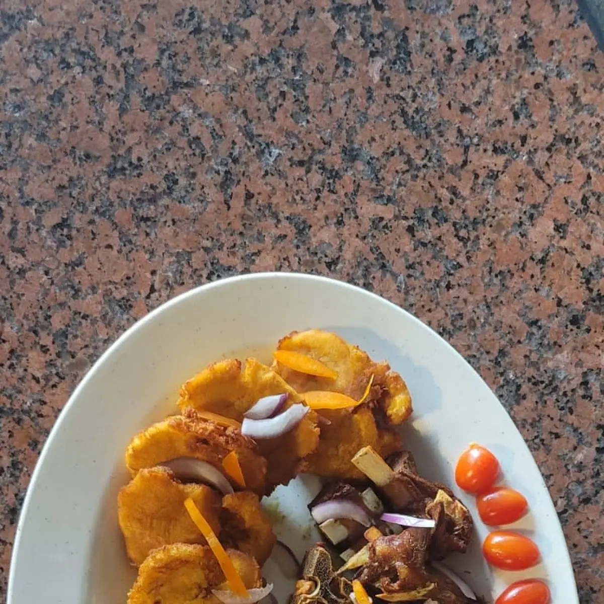 Fried Goat Complete