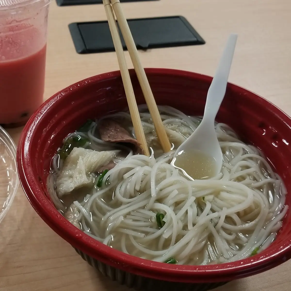 Plain Rice Noodle Soup
