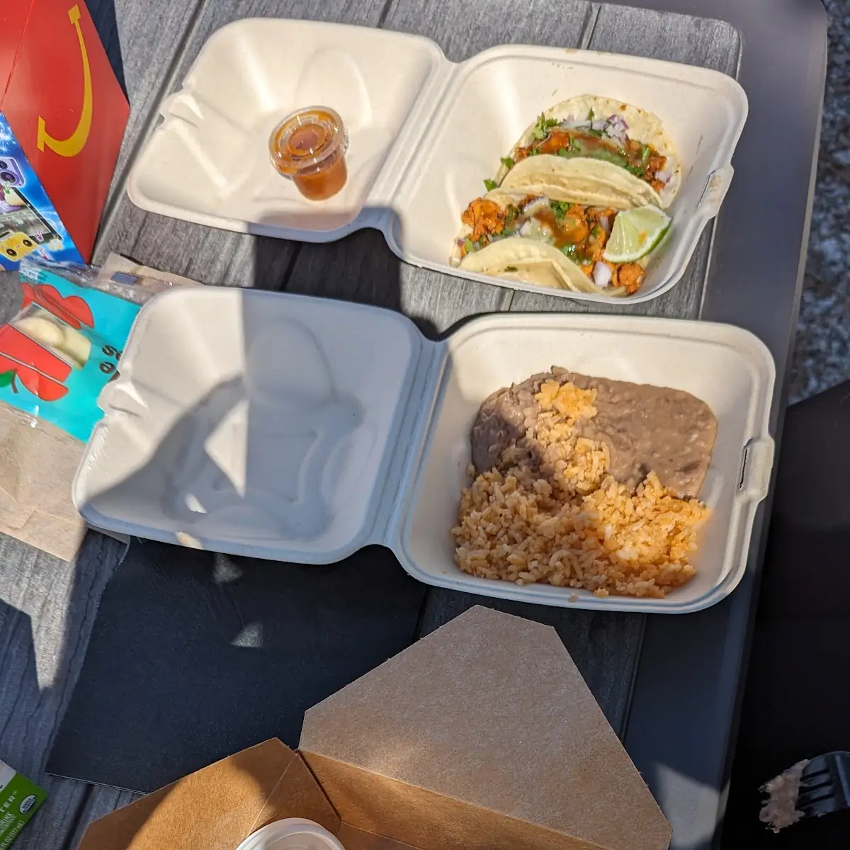 Chicken Tacos w Beans & Rice