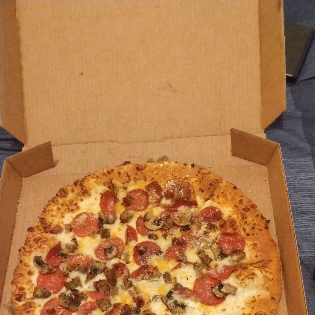 Sausage Pepperoni & Mushroom Pizza