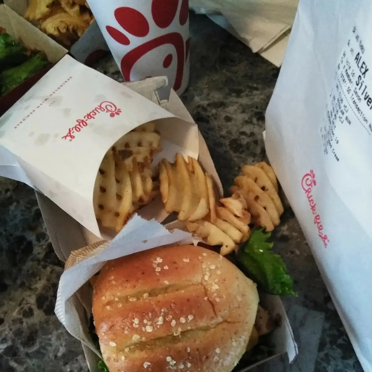 Number 1 and Waffle Fries