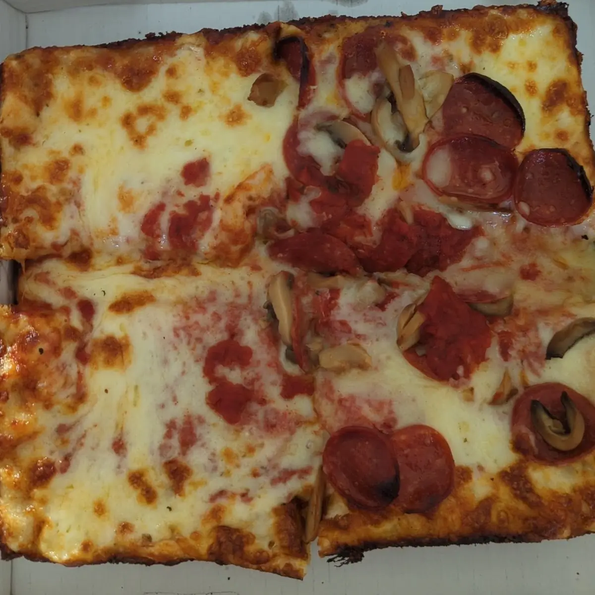 Square Pepperoni Pizza