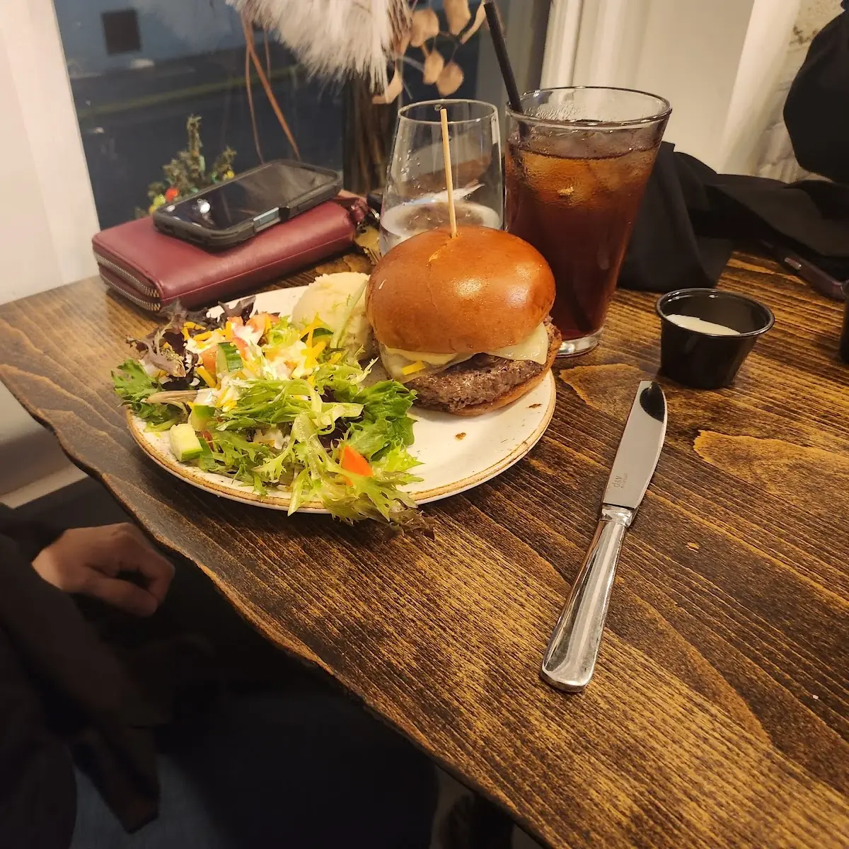 Mushroom Swiss Burger