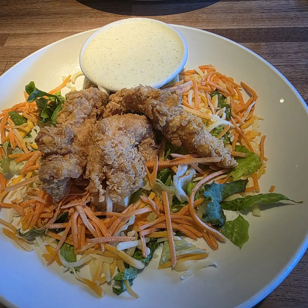 Crispy Chicken Tender Salad