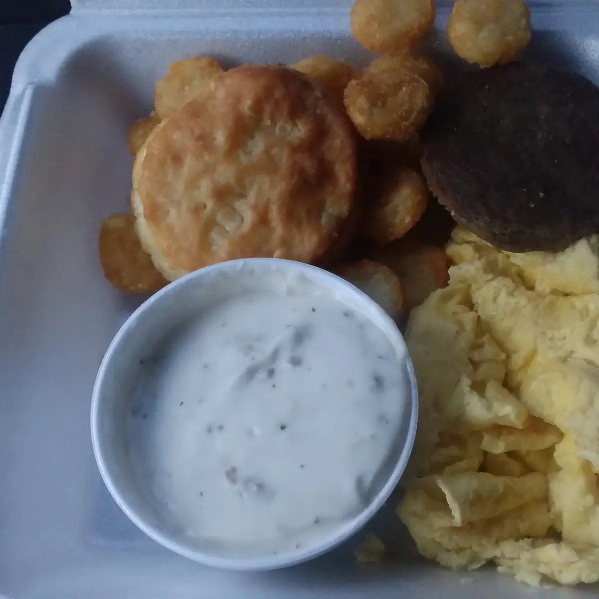 Hardee Breakfast with Sausage Patty Scrambled Eggs