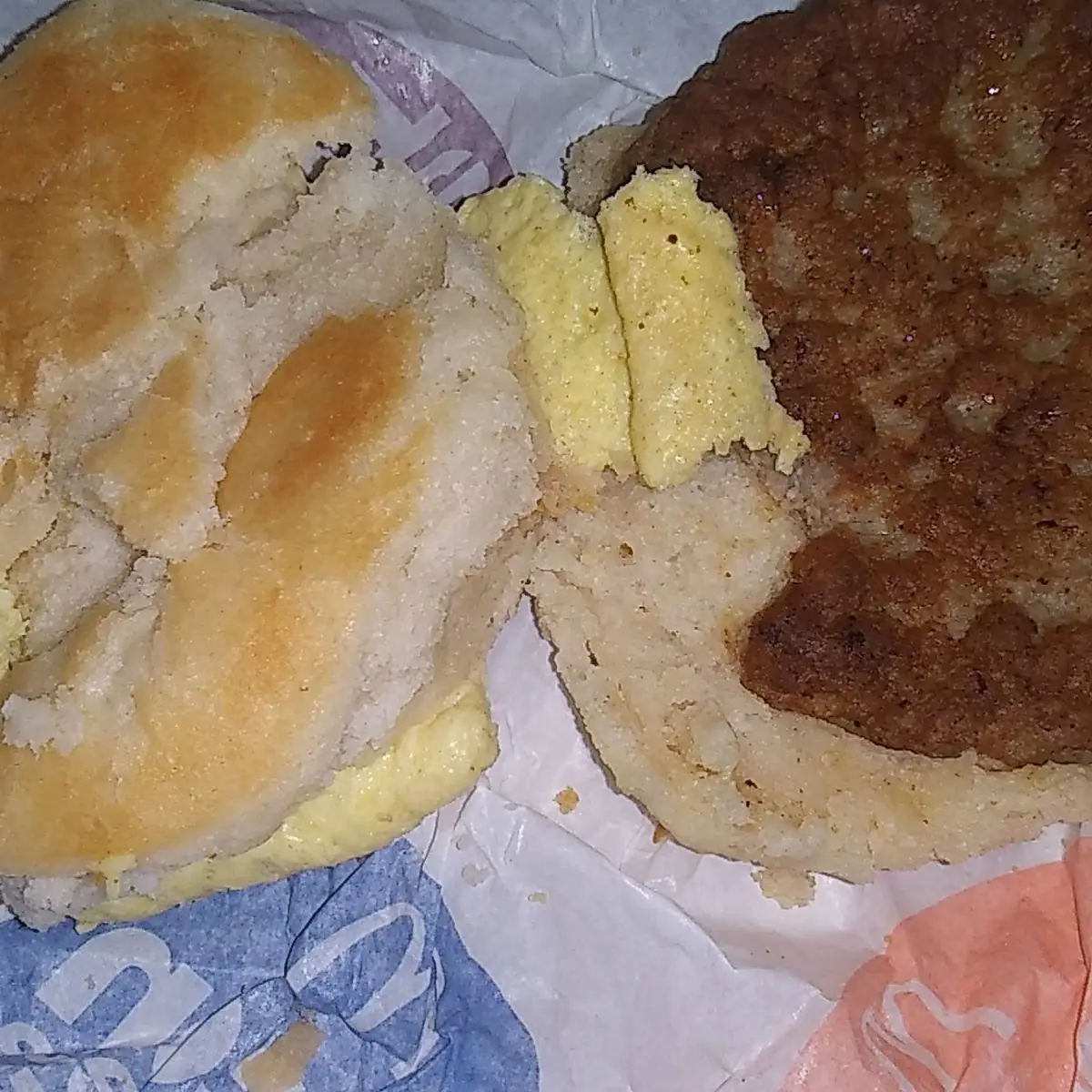 Sausage and Egg Biscuit