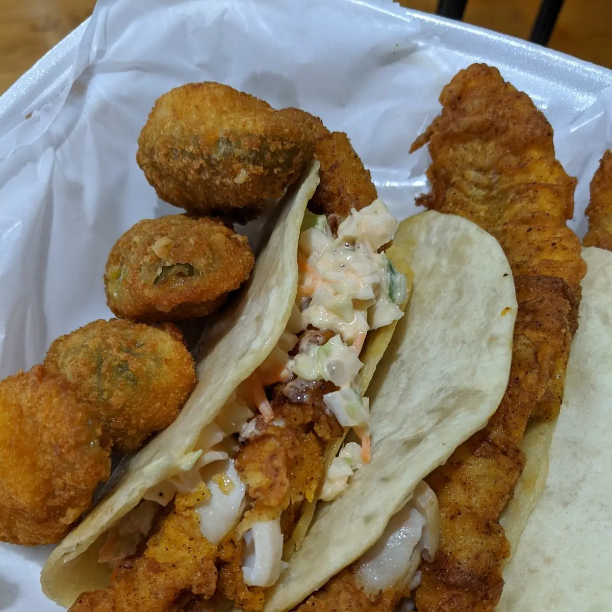 Fish Tacos and Jalapenos Poppers