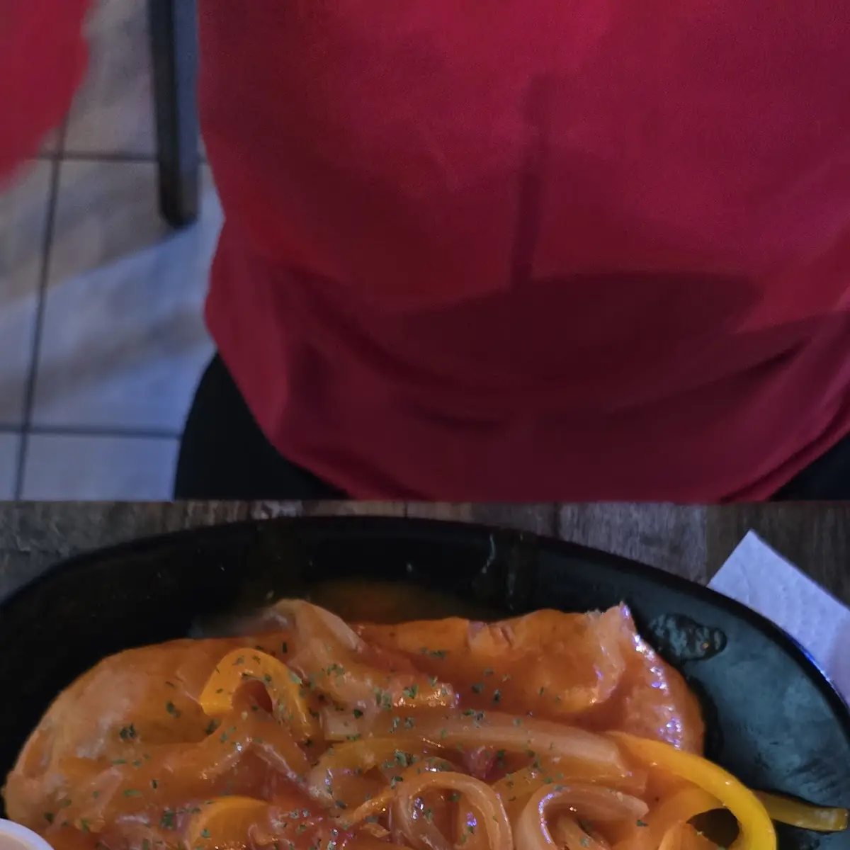 Pechuga A la Criolla Con Maduros