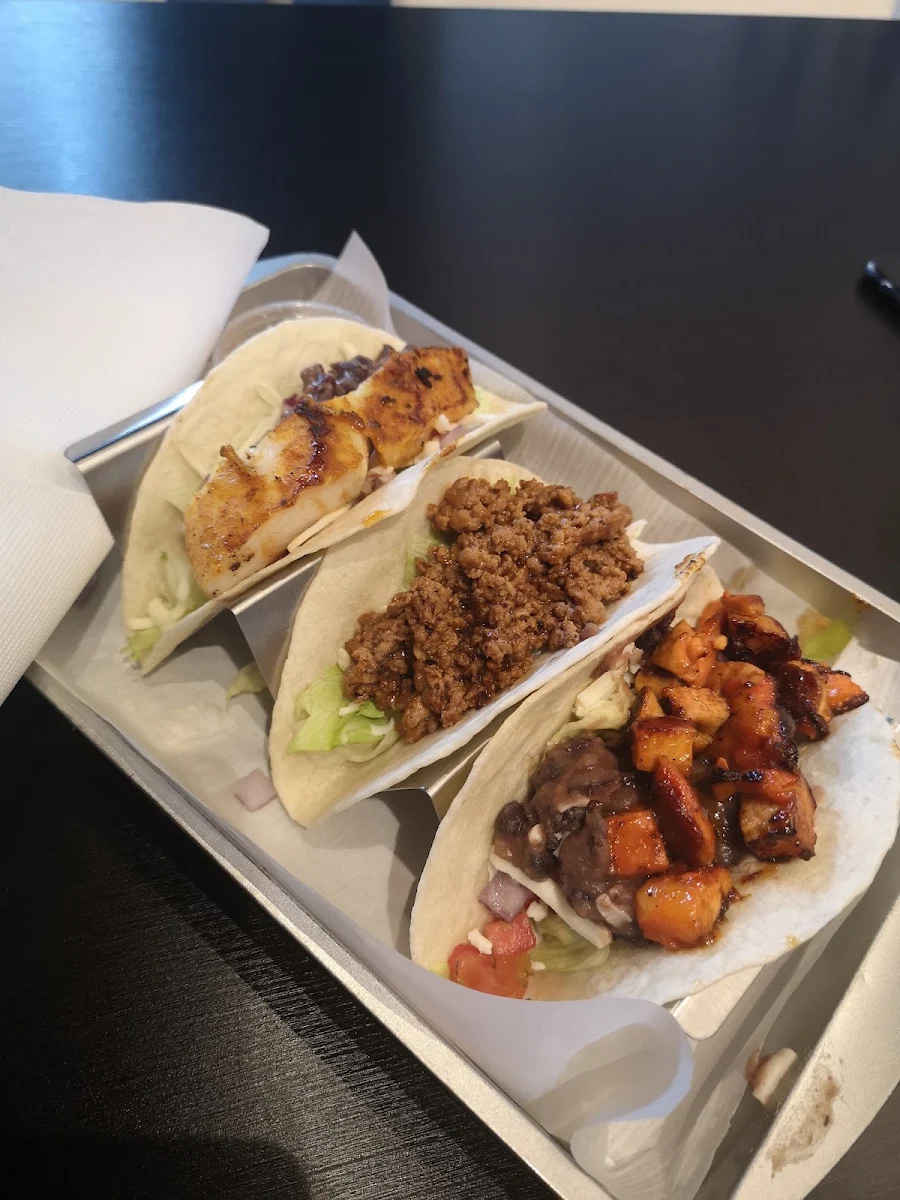 Fish Beef and Pork Tacos, Grillies (Bayview- Toronto)