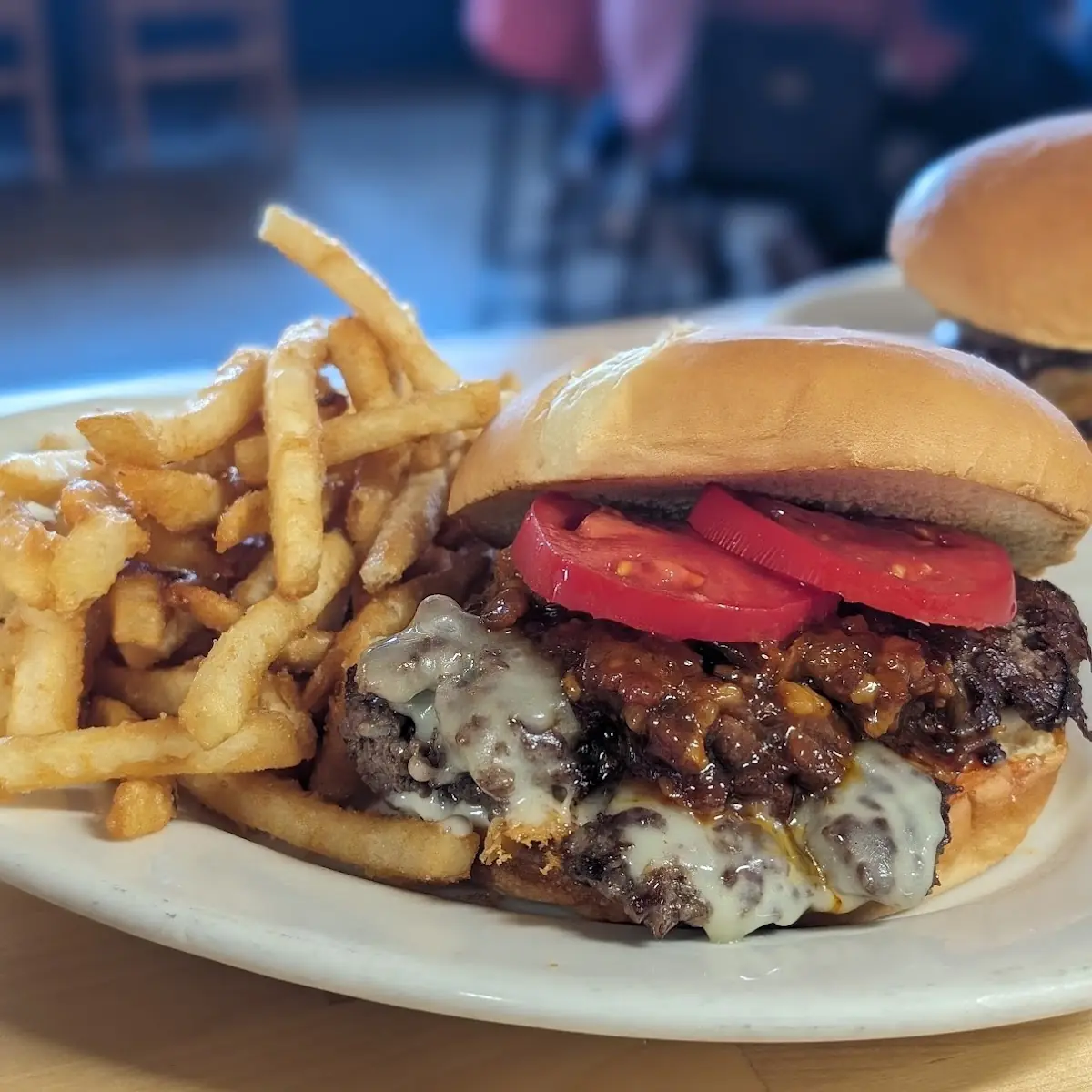 Tomato Bacon Jam Burger