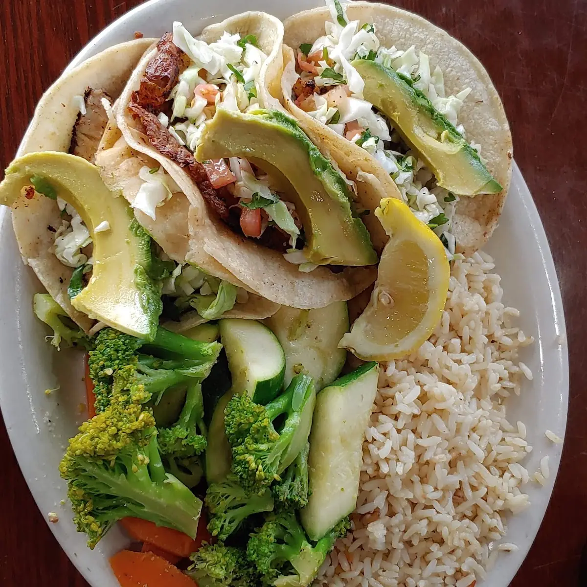Fish Tacos with Rice