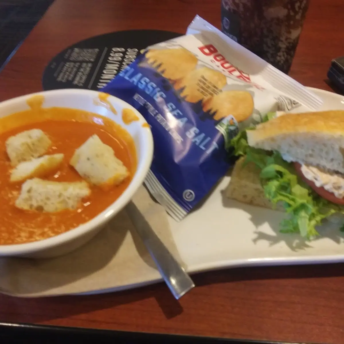 Tomato Soup and Sandwich
