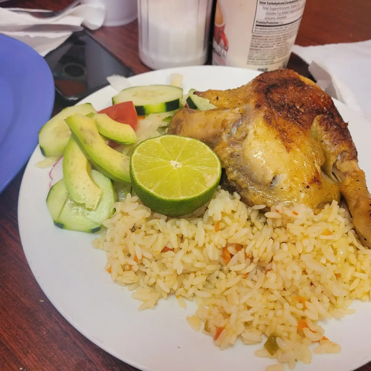 Chicken Rice and Salad