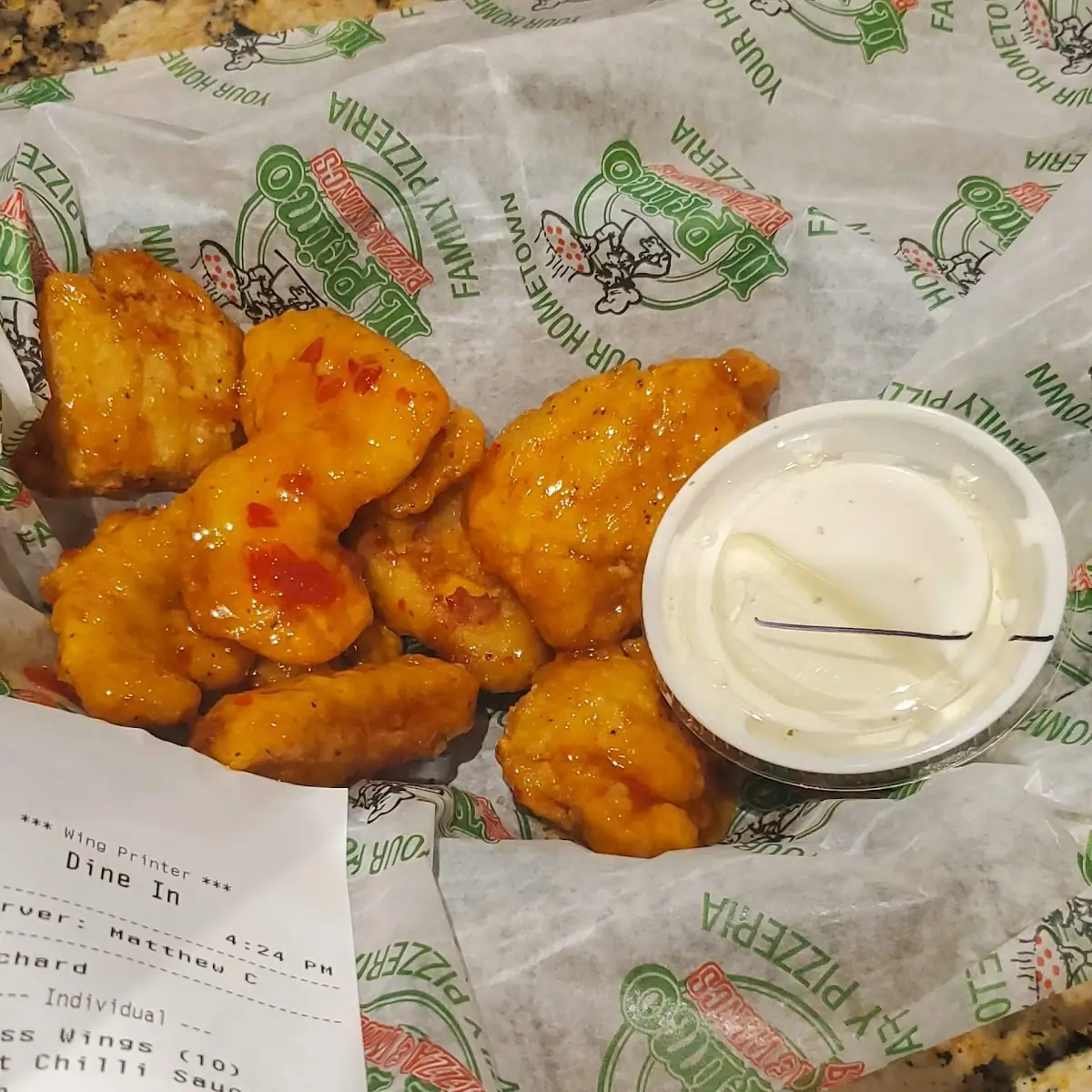 Boneless Wings 6