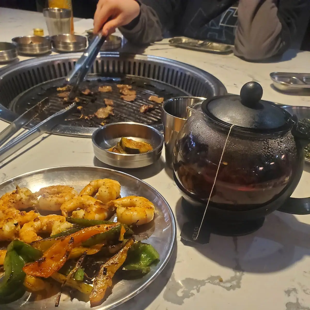Shrimp and Raspberry Tea