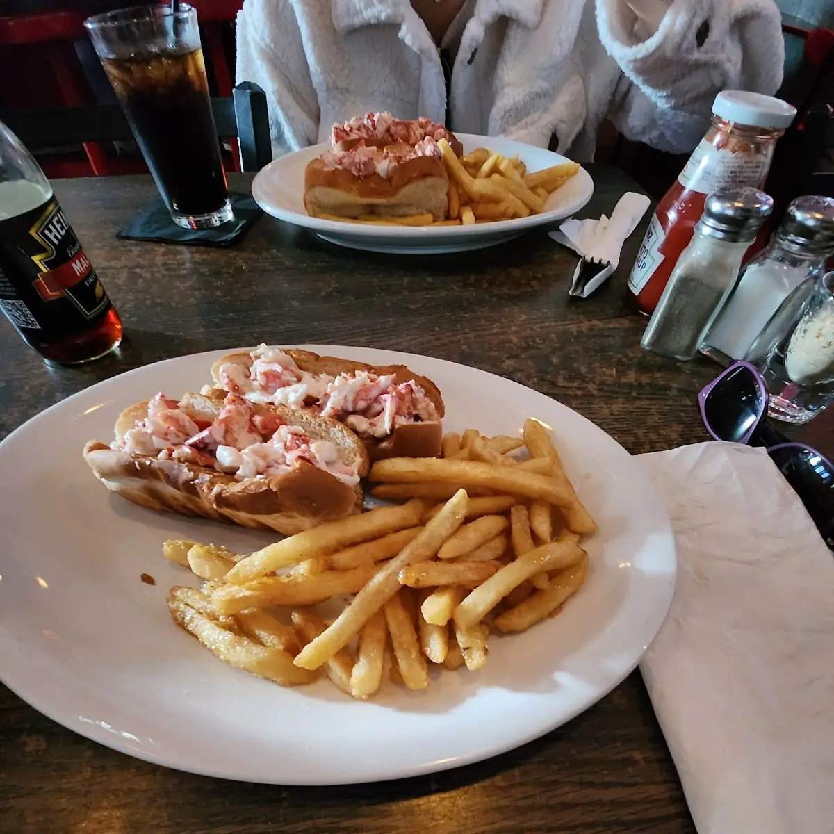Lobster Roll and Fries