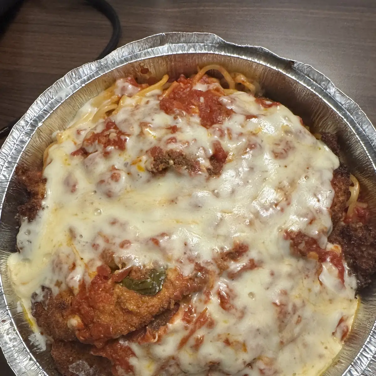 Baked Chicken Parmigiana with Melted Cheese
