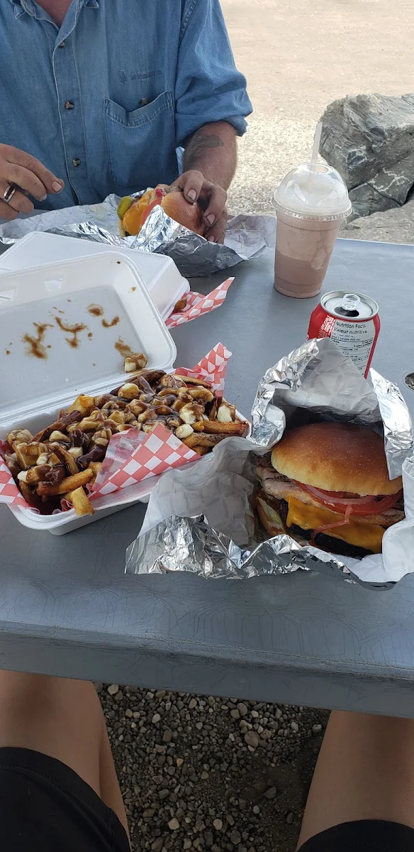 Canadian Burger Combo with Poutine