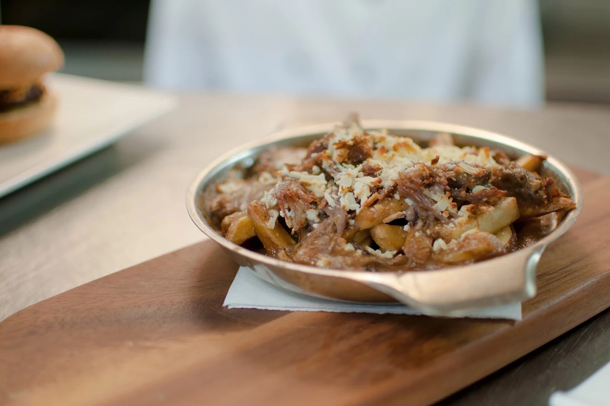 Pulled Lamb Poutine, Galini Greek Kouzina & Grill