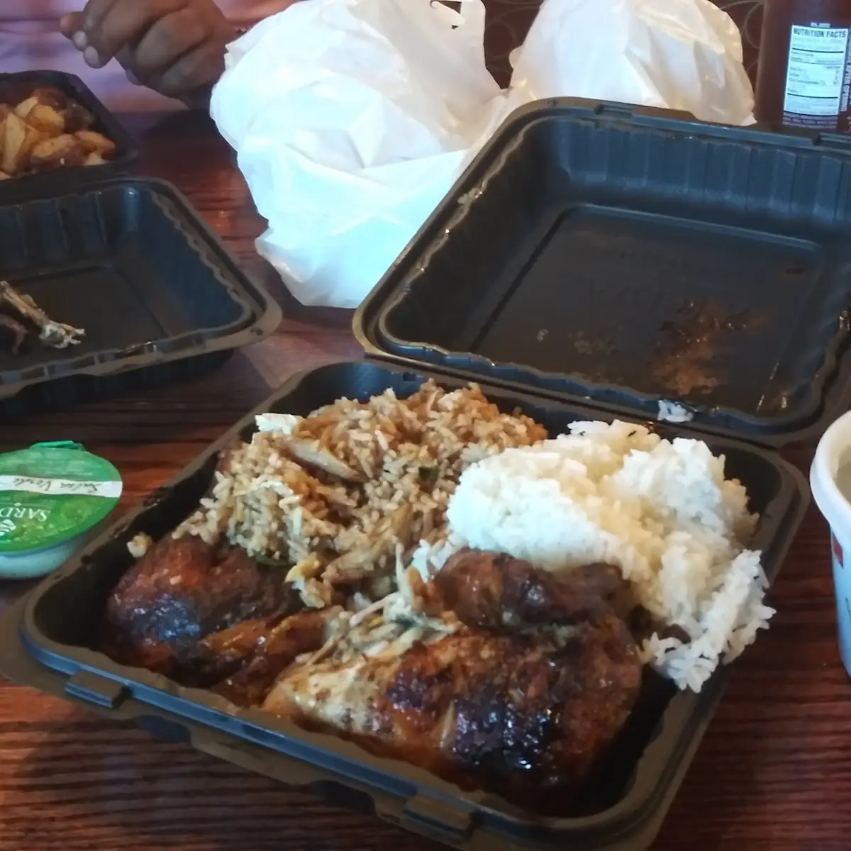 White Rice Chicken Brown Rice