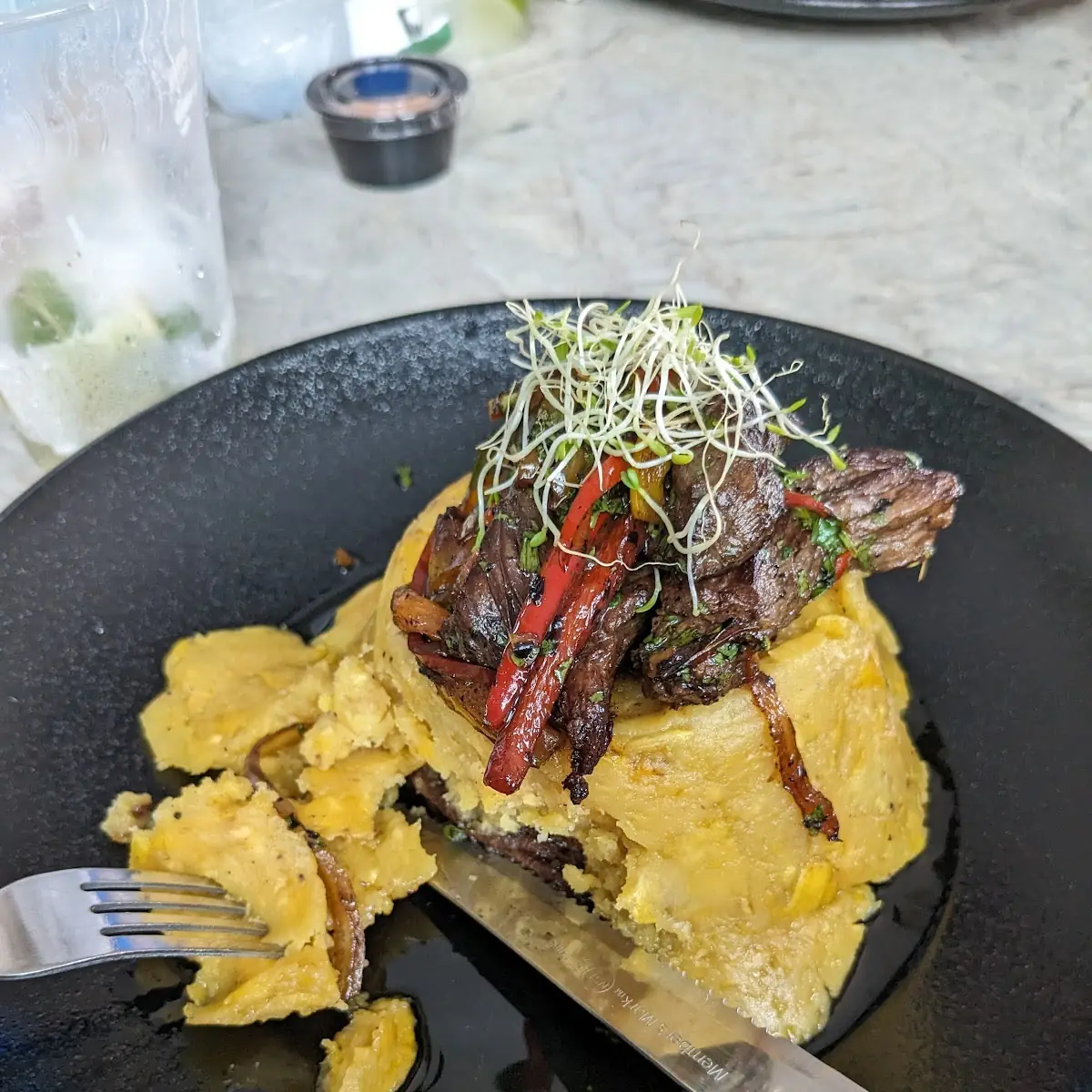 Mofongo Relleno De Churrasco