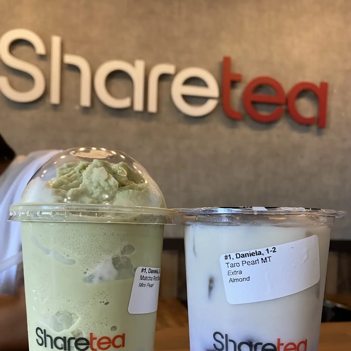 Strawberry Ice Blend and Lychee Tea