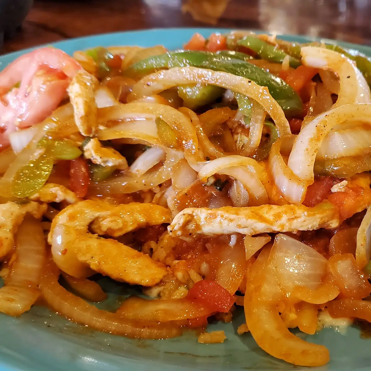 Camarones Shrimp Fajitas