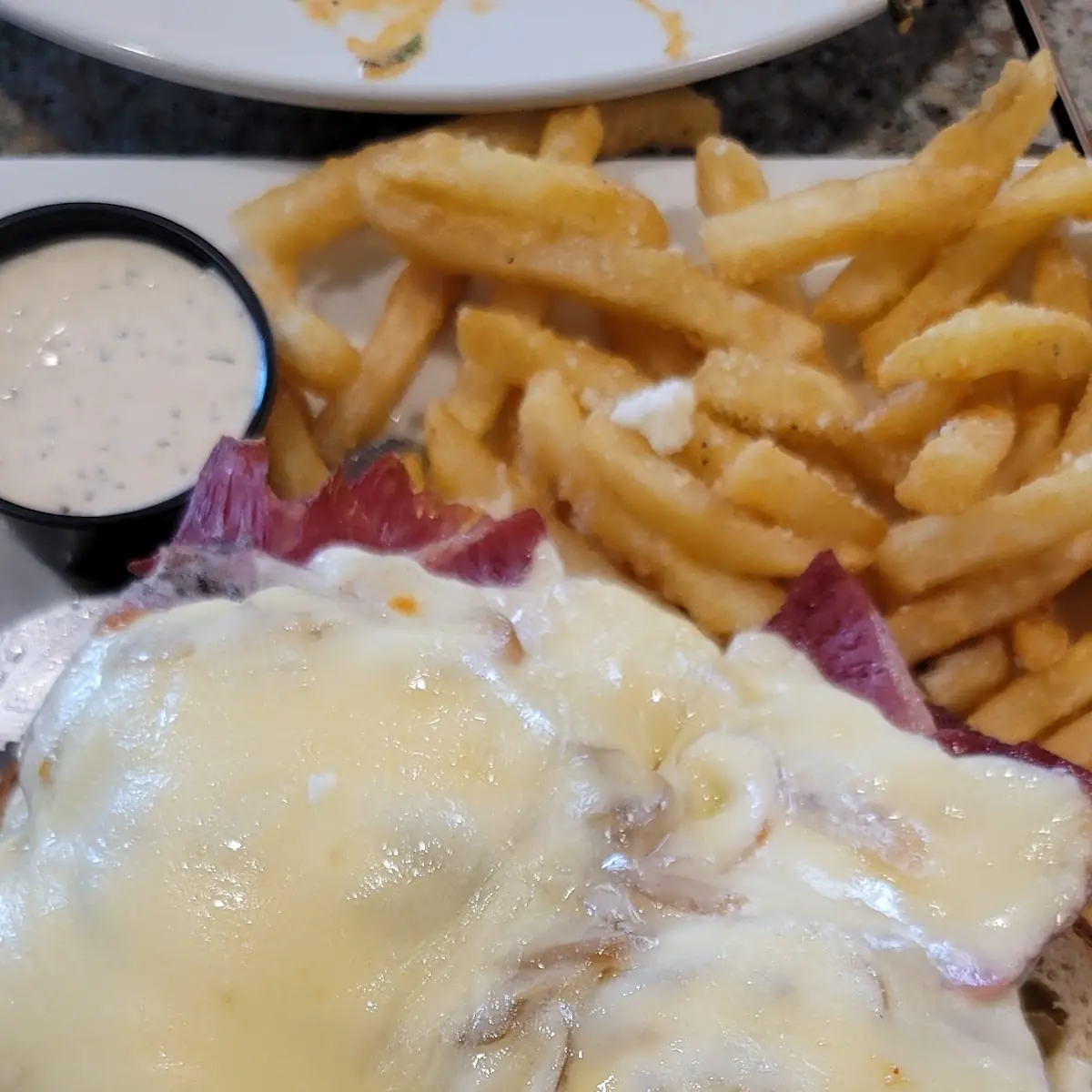 Hot Corned Beef Brisket Sandwich
