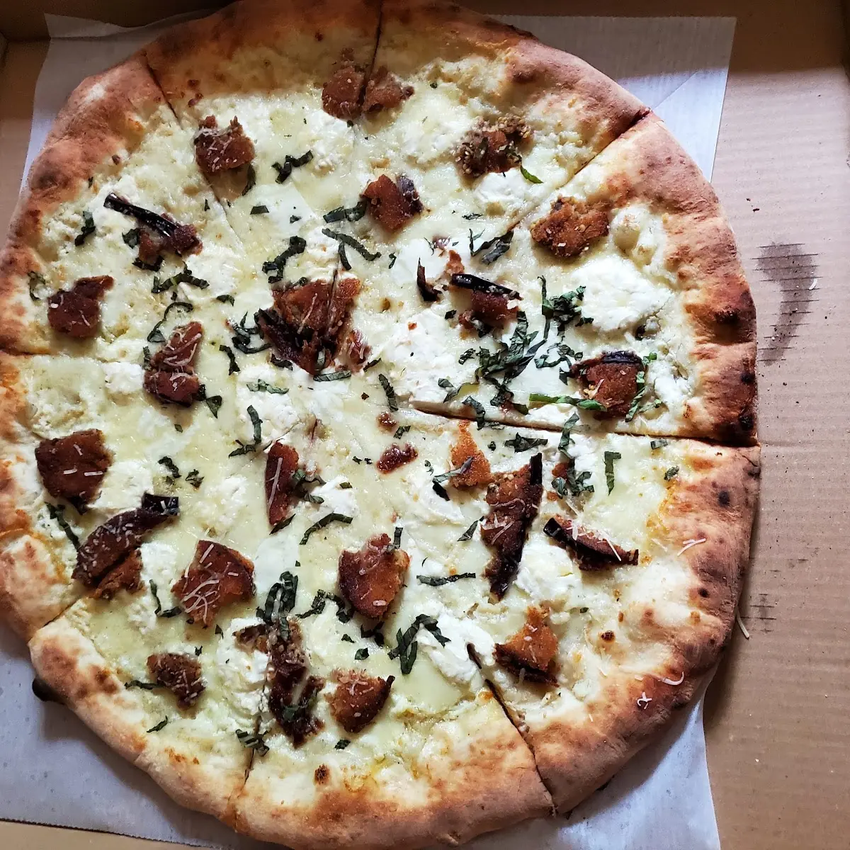 White Eggplant Pizza