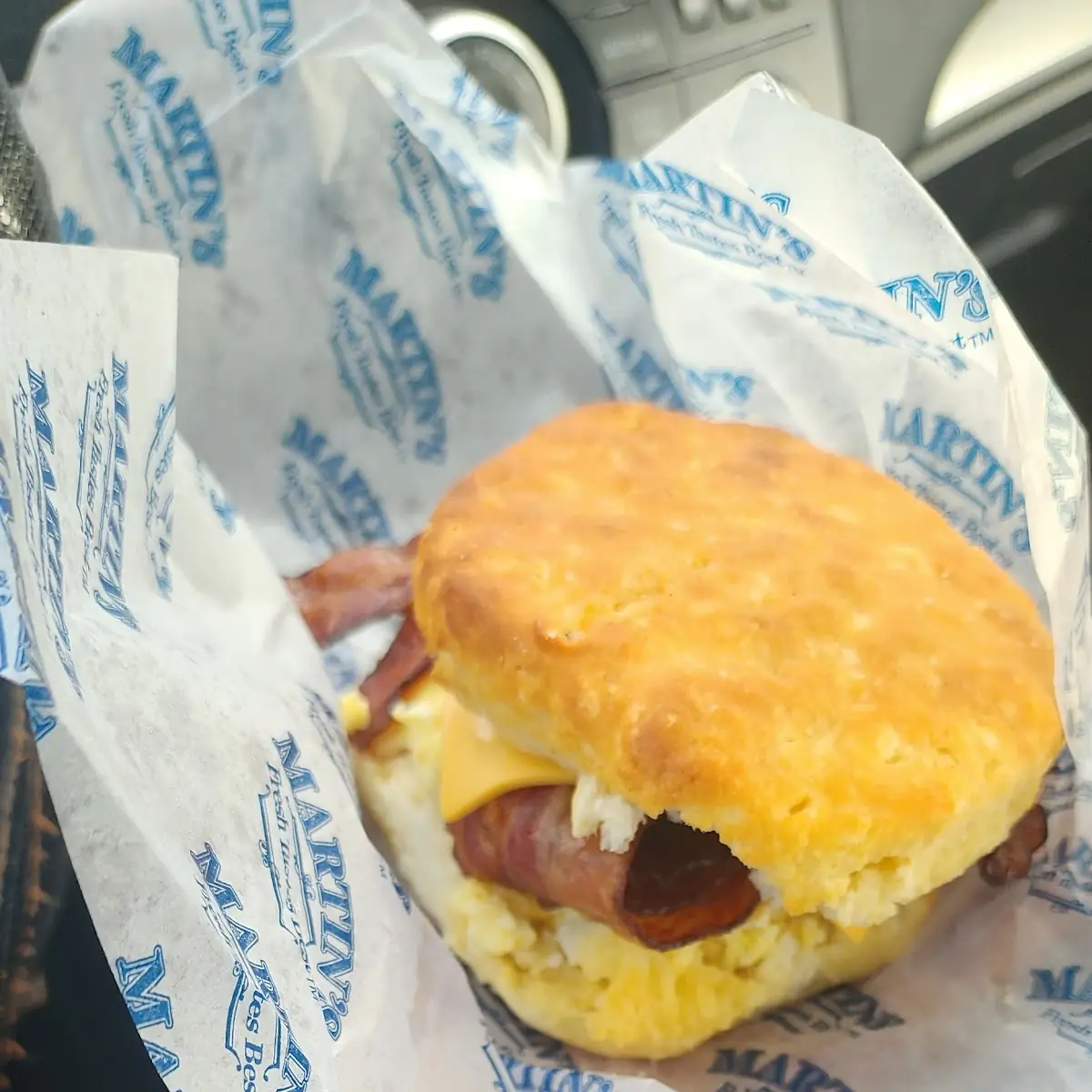Ham Egg and Cheese Biscuit