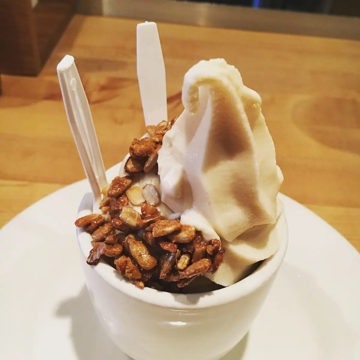 Miso Soft Serve with Toasted Rice