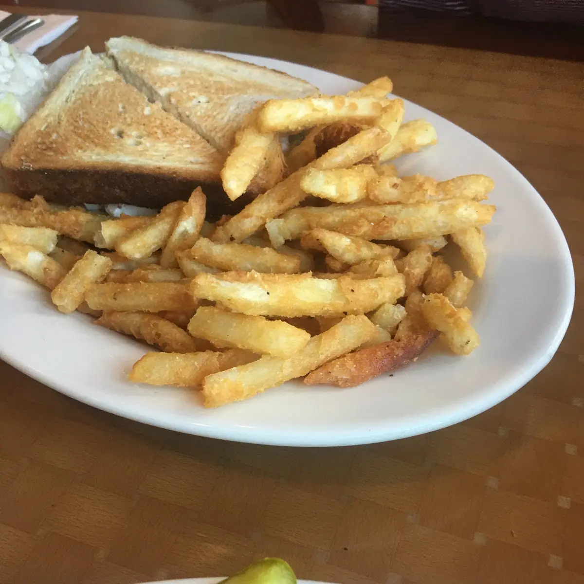 Chicken Salad with Fries