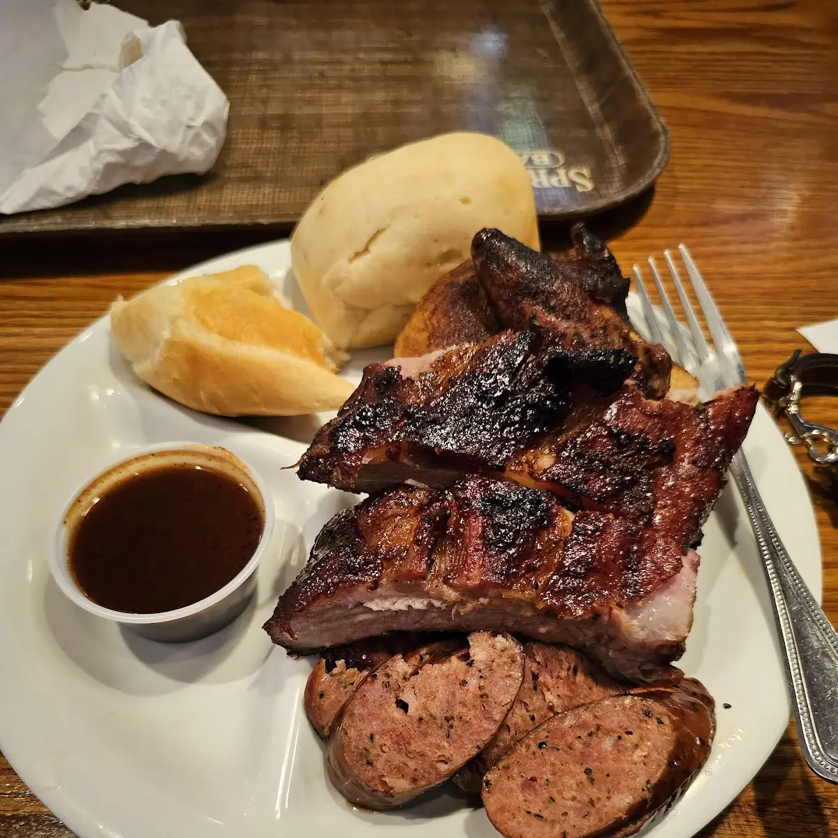 BBQ Pork Rib Plate with All the Fixin's