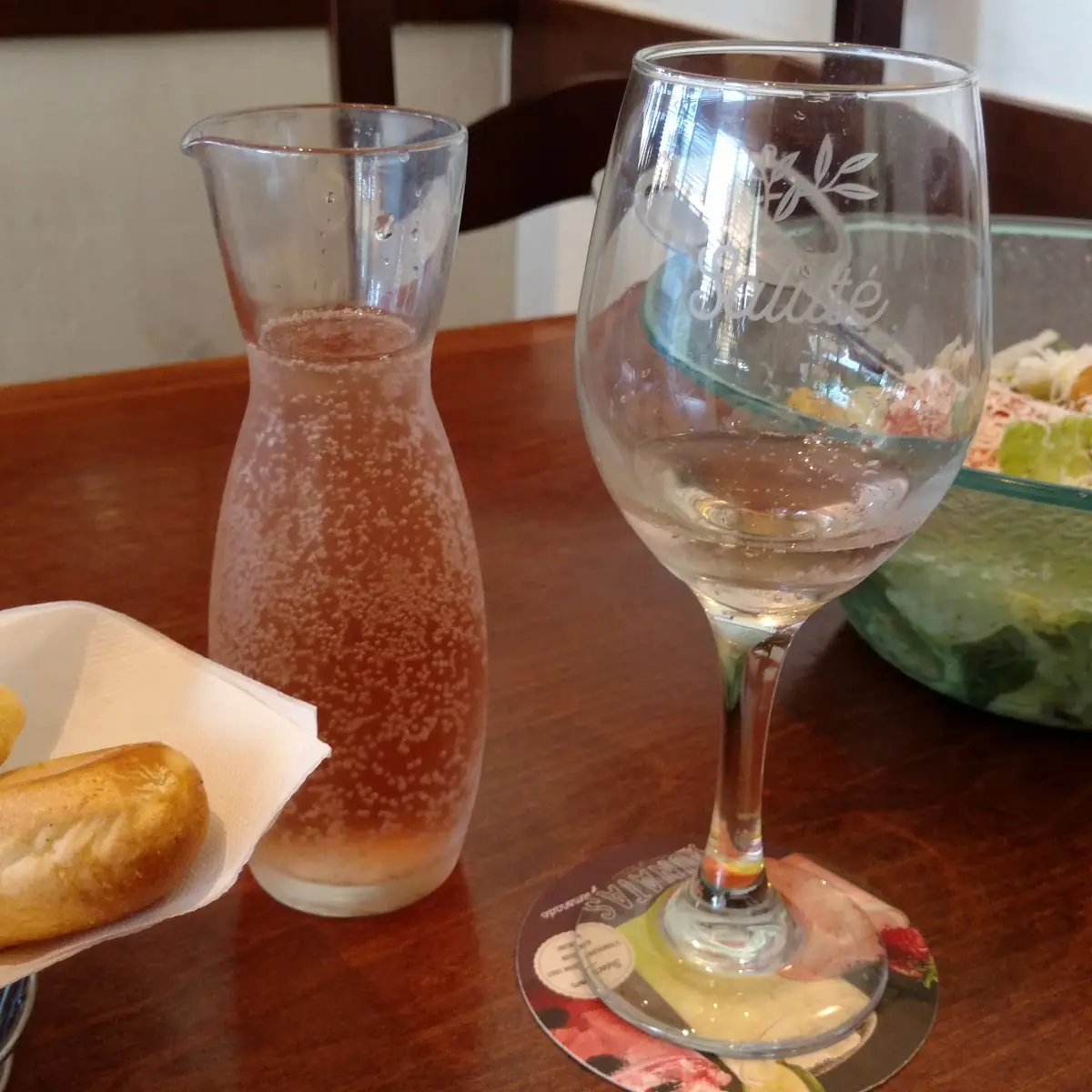 Soup Salad and Bread Sticks
